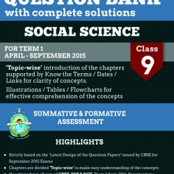 Oswaal CBSE CCE Question Bank with complete solutions For Class 9 Term I (April to September 2015) Social Science