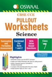 Oswaal CBSE CCE Pullout Worksheets Science For Class 7