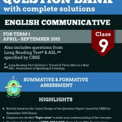 Oswaal CBSE CCE Question Bank with complete solutions For Class 9 Term I (April to September 2015) English Communicative