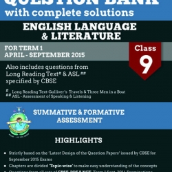 Oswaal CBSE CCE Question Bank with complete solutions For Class 9 Term I (April to September 2015) English Language Literature