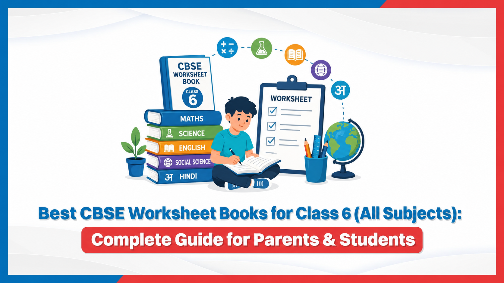 best cbse worksheet books for class 6