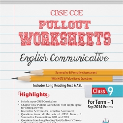Oswaal CBSE CCE Pullout Worksheet For Class 9 Term I (April to September 2014) English Communicative