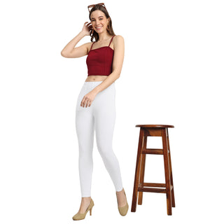 Explore White Ankle Length Leggings for Casual & Active Wear
