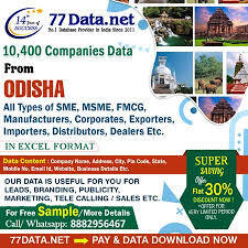 77 Data: Download the Verified List of Companies in Odisha