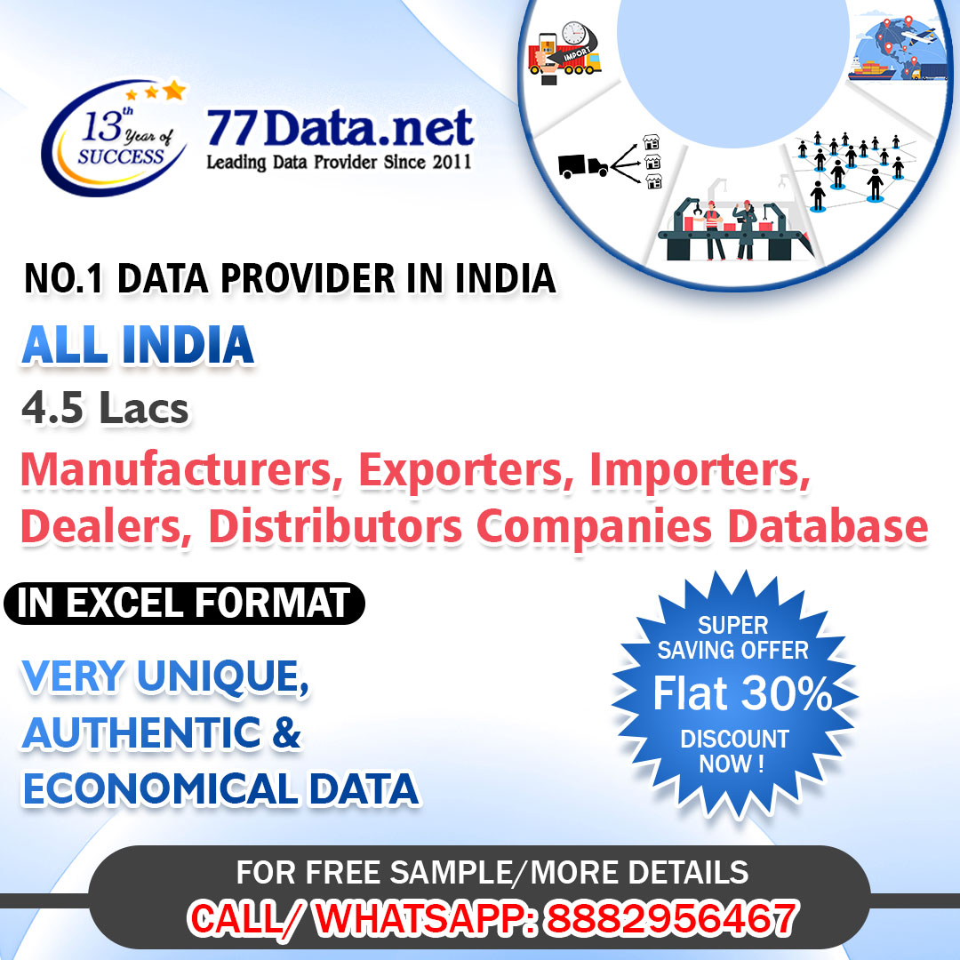 77Data: Best B2B Database Provider Company in India
