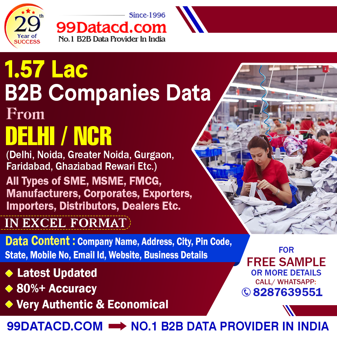Top Verified Delhi NCR Companies List - 99Datacd