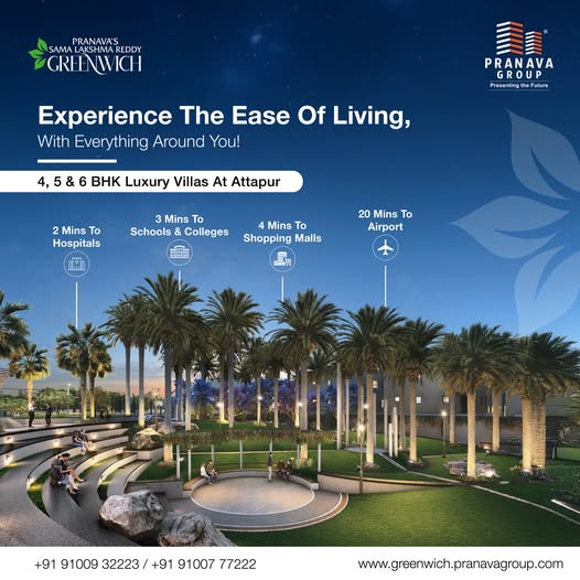 Attapur Villas for Sale in Hyderabad | Greenwich by Pranava